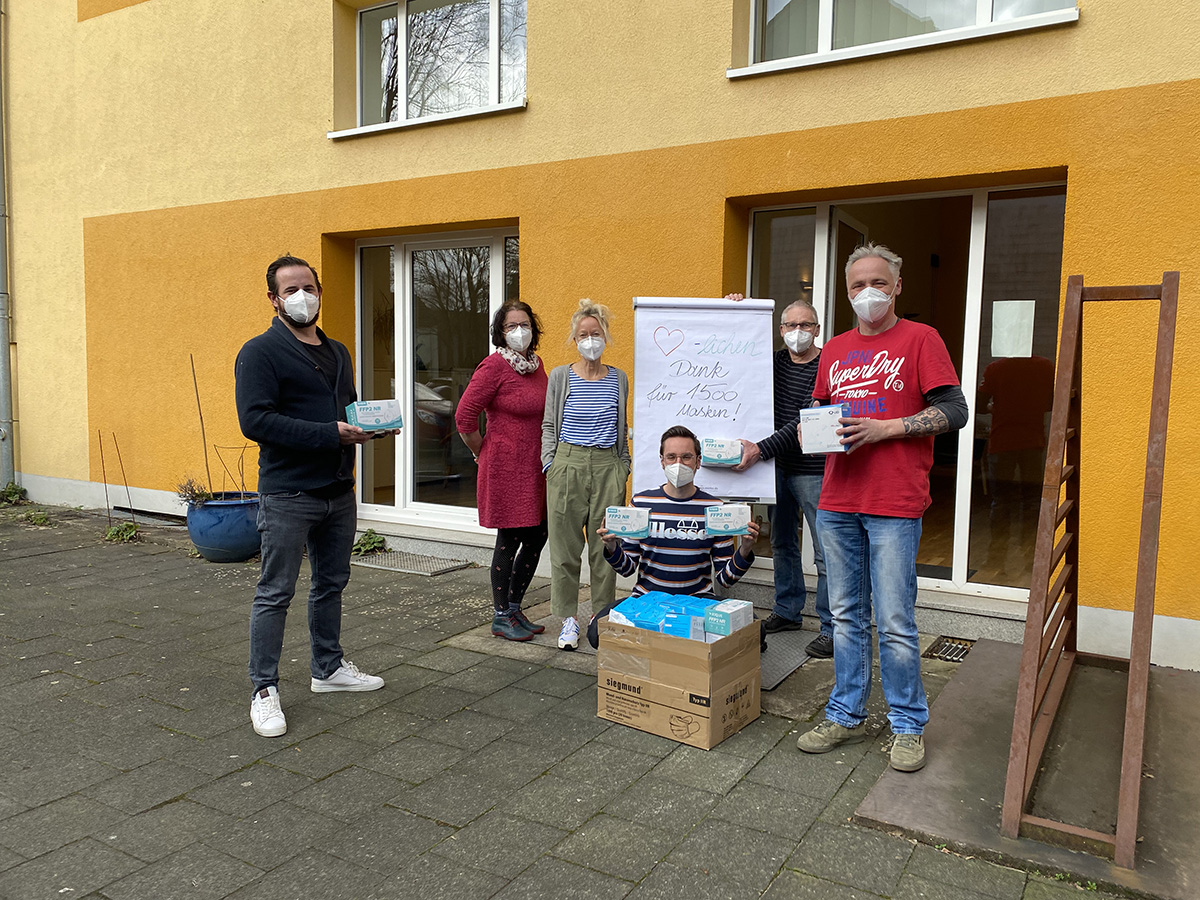 Masken für Bochum spendet 1500 medizinische Masken an uns und die Krisenhilfe
